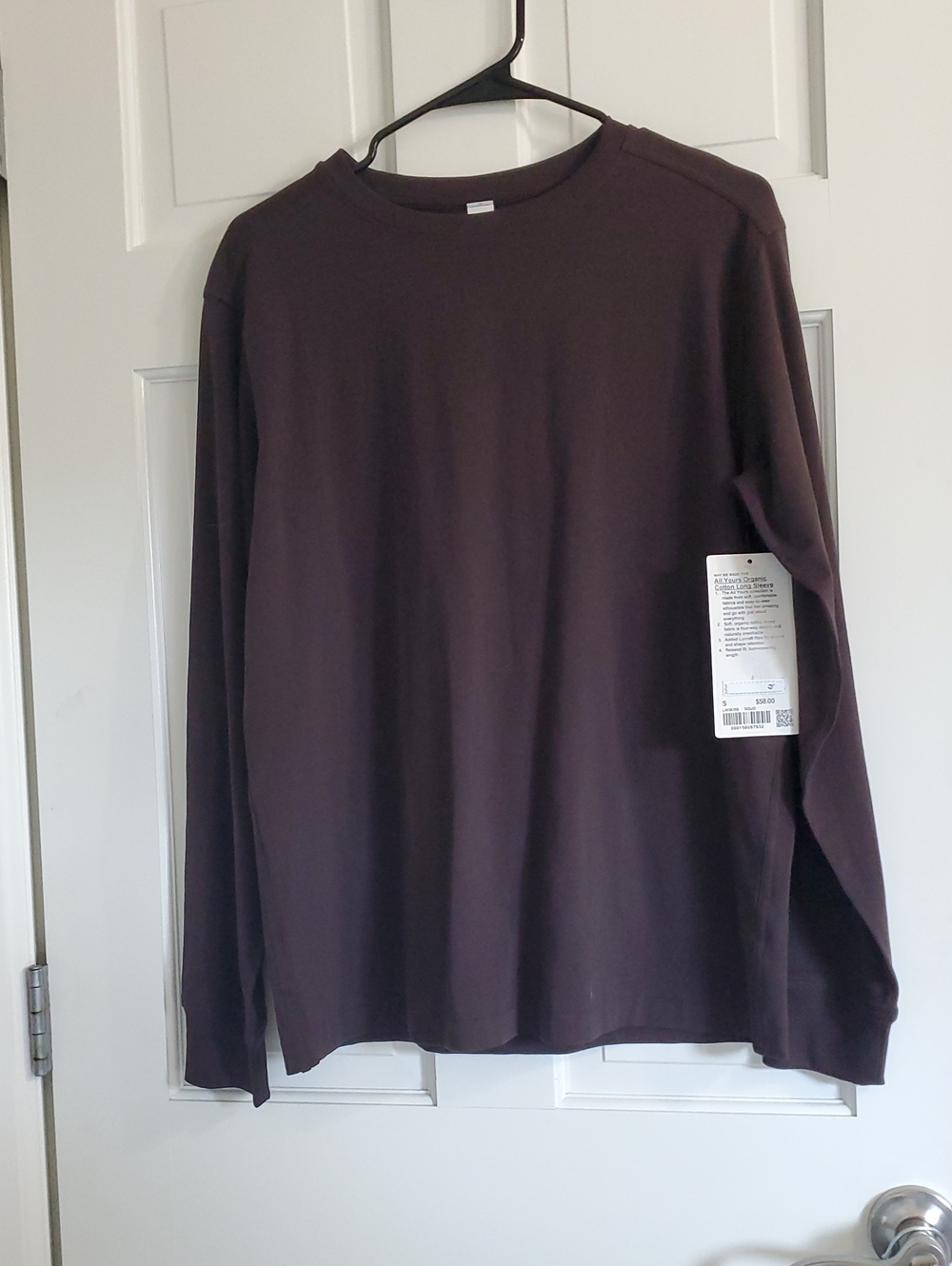 NWT Lululemon All Yours Long sleeve Women's Sz S(SZ6) ESPRESSO!
